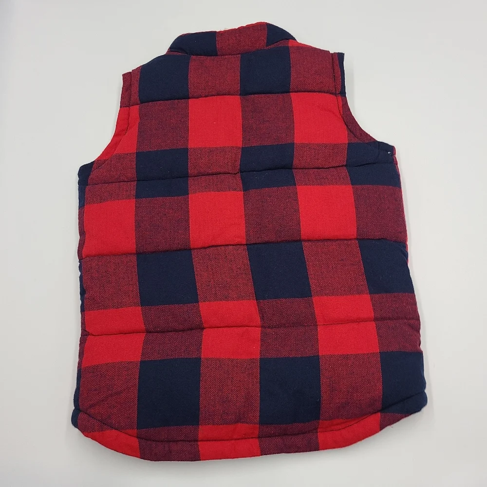 Old Navy buffalo check vest size 5T